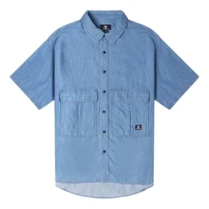 Converse Elevated Chambray Shirt Asia Sizing 'Indigo Blue' 10025438-A01
