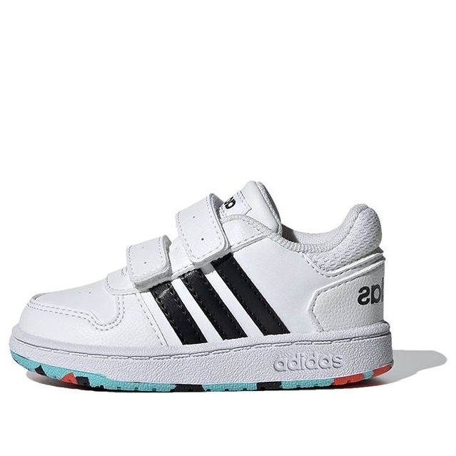 (TD) adidas Hoops 2.0 Shoes 'White Black' H01551
