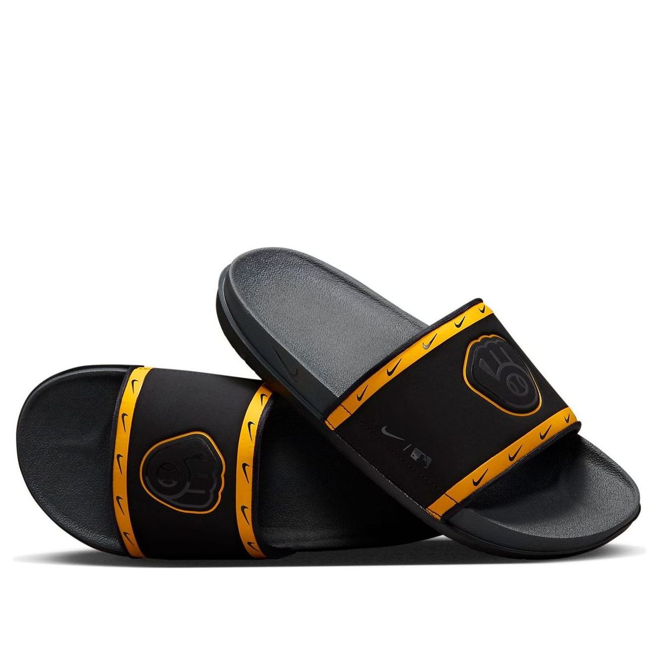 Nike MLB x OffCourt Slide 'Milwaukee Brewers' DH6977-001