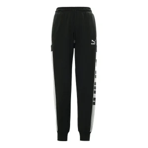 PUMA Retro Block Sweatpant 'Black White Grey' 530714-01
