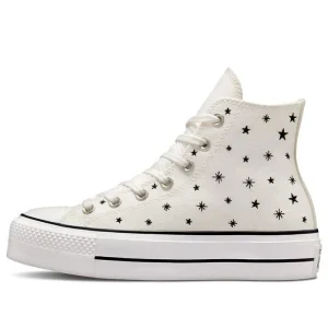 (WMNS) Converse Chuck Taylor All Star Lift Platform High 'Embroidered Stars - Egret' A03724C