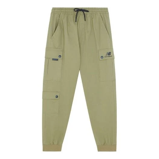 New Balance Logo Pocket Cargo Pants Asia Sizing 'Khaki' AMP13389-OV