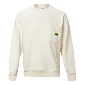 Converse Round-neck Long-sleeve Sweater Men White 10019956-A03