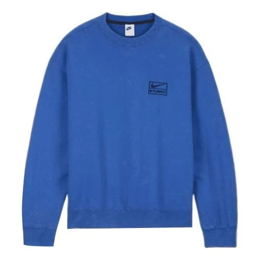 Nike x Stussy SS23 Acid Wash Sweatshirt 'Blue' DR4024-480