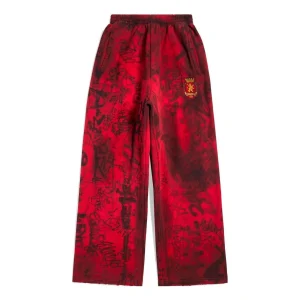 Balenciaga Skater Graffiti Baggy Sweatpants 'Red' 740028TOVA86400