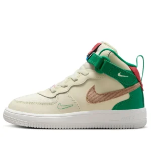 (PS) Nike Force 1 Mid SE EasyOn 'Coconut Milk Pink Green' FQ3694-100