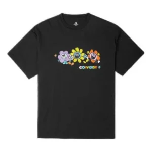 Converse Much Love Crew Neck T-Shirt Asia Sizing 'Black' 10022935-A02