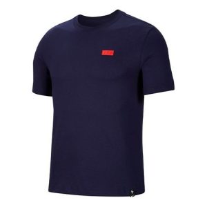 Nike France National Team 20/21 T-Shirt 'Navy Blue' CD1258-498