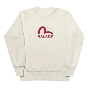 PALACE x EVISU Reversible Crew Logo Crewneck White PAL-SS20-011