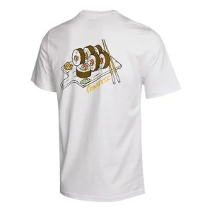 Converse Sushi Graphic Short Sleeve Pocket T-Shirt Asia Sizing 'White' 10022855-A02