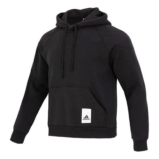 adidas Sportswear Lounge Fleece Hoodie 'Black' IA9342