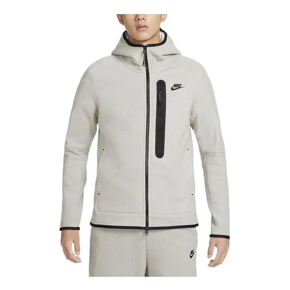 Nike Sportswear Tech Fleece Full-Zip Winterized Hoodie 'Light Grey' DQ4802-016