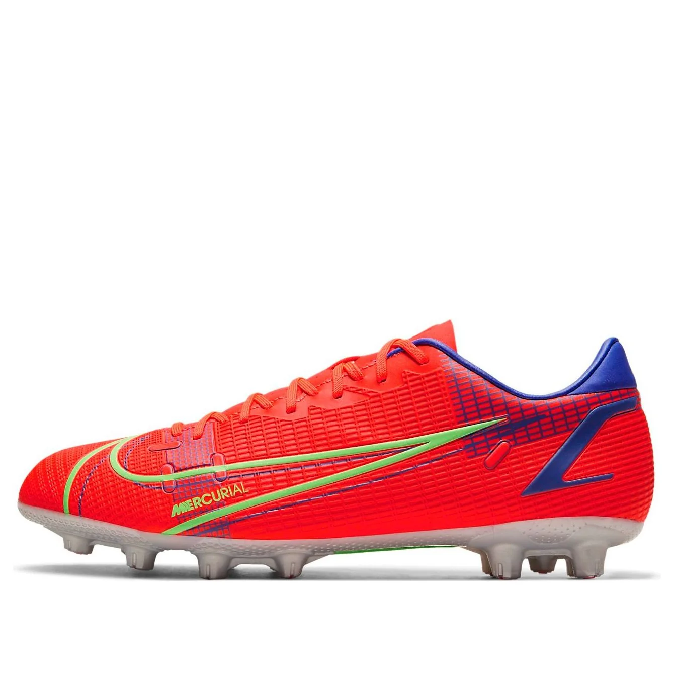 Nike Mecurial Vapor 14 Academy HG Hard Ground Cleats 'Bright Crimson Indigo Burst' CV0970-600