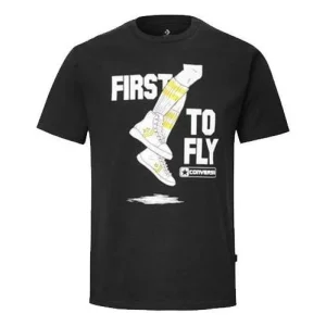 Converse Pro Leather Alphabet Printing Short Sleeve Asia Sizing 'Black' 10020927-A02