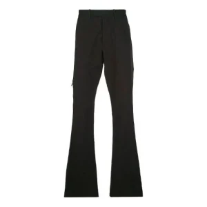 Off-White Logo Casual Pants Slim Fit Version Black OMCA114R20G400011000