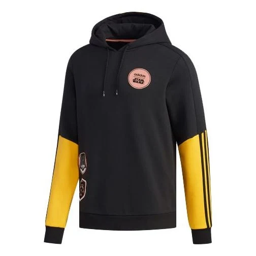 adidas neo M Sw Hd Star War Logo Fleece Lined Sports Pullover Black EI4543