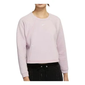 (WMNS) Nike Pro Luxe Round-neck Sweatshirt 'Pink Purple Red' CU5746-516