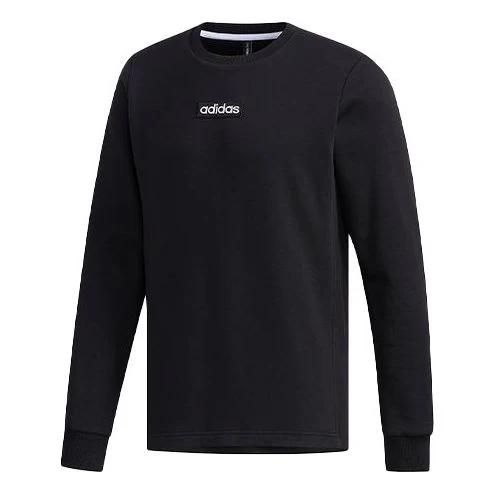 adidas neo M C SW Round Neck Fleece Lined Long Sleeves Black EI4701