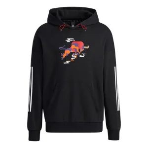adidas Cny Gfx Hs Logo Printing Sports Pullover Black GP1839