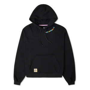 (WMNS) Converse Crafted Fashion Graphic Hoodie Asia Sizing 'Black' 10024178-A01