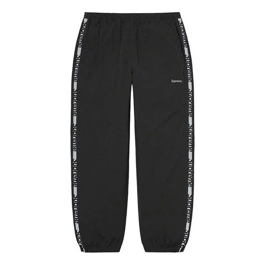 Supreme Reflective Zip Track Pants 'Black White' SUP-SS21-533