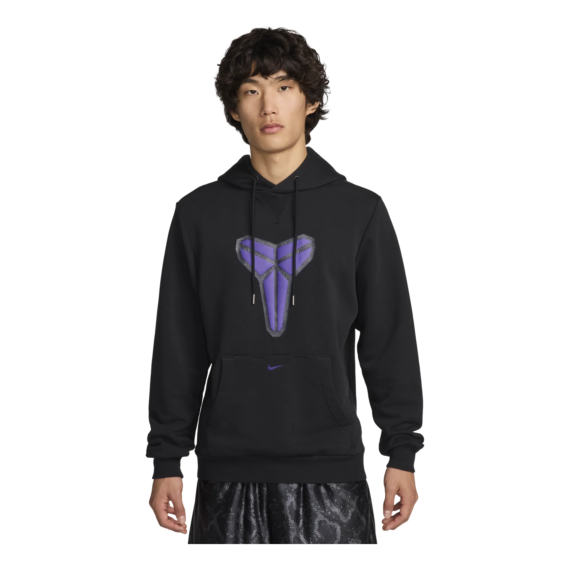 Nike Kobe Dri-FIT Standard Issue Basketball Hoodie Asia Sizing 'Black Field Purple' HF0067-010