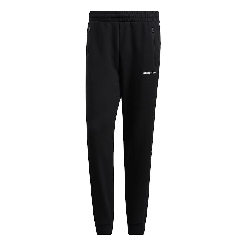 Men's adidas neo Icons 3s Tp Stripe Logo Sports Pants/Trousers/Joggers Black H14232