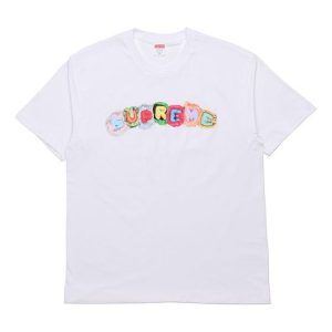 Supreme Week 7 Pillows Tee logo Short Sleeve Unisex White SUP-FW19-717