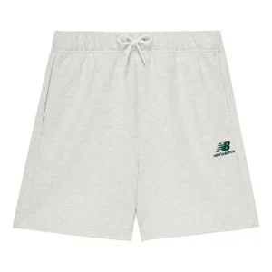 New Balance Logo Cotton Shorts Asia Sizing 'White Green' 5VD24213-OA