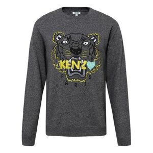 KENZO Love Large Tiger Head Embroidered Sweatshirt 'Dark Grey' F965SW0184X4-98