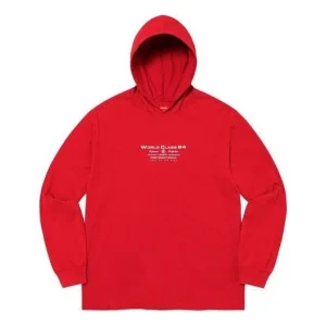 Supreme Best Of The Best Hooded L/S Top 'Red White' SUP-FW20-323