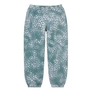 Supreme Bleached Leopard Sweatpants 'Teal' SUP-FW21-385
