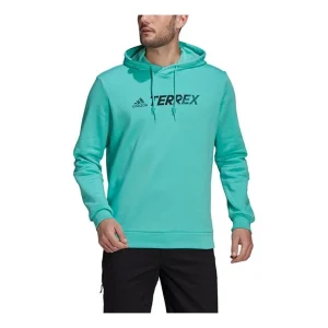 adidas Terrex Casual Sports hooded Pullover Green GN9971