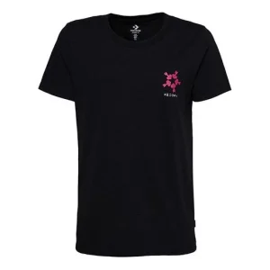(WMNS) Converse GRAPHIC TEE Sports Short Sleeve Black 10018143001