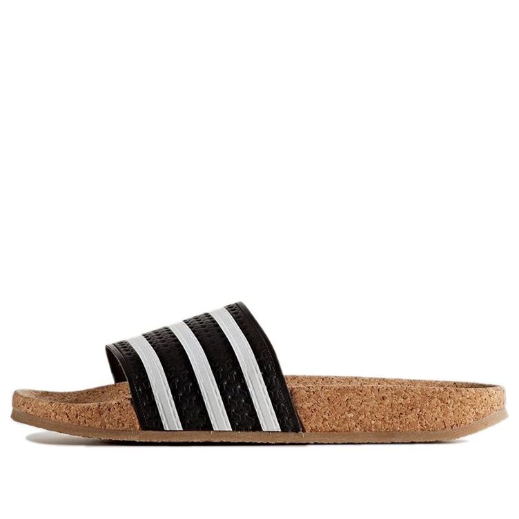 (WMNS) adidas originals Adilette 'Black White' BA7211