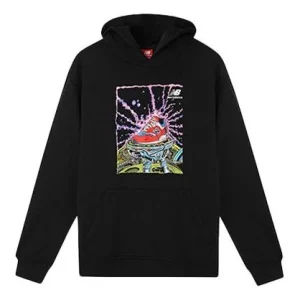 New Balance Printing logo Couple Style Black AMT93660-BK