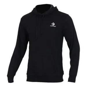 Converse Star Chevron Embroidered Pullover Sweatshirt Asia Sizing 'Black' 10008926-A01