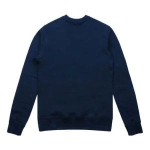 Men's Nike French Terry Round Neck Pullover Long Sleeves Obsidian Color AA3178-451