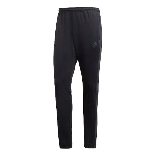 adidas Green Side Stripe Training Sports Pants Black AJ5563
