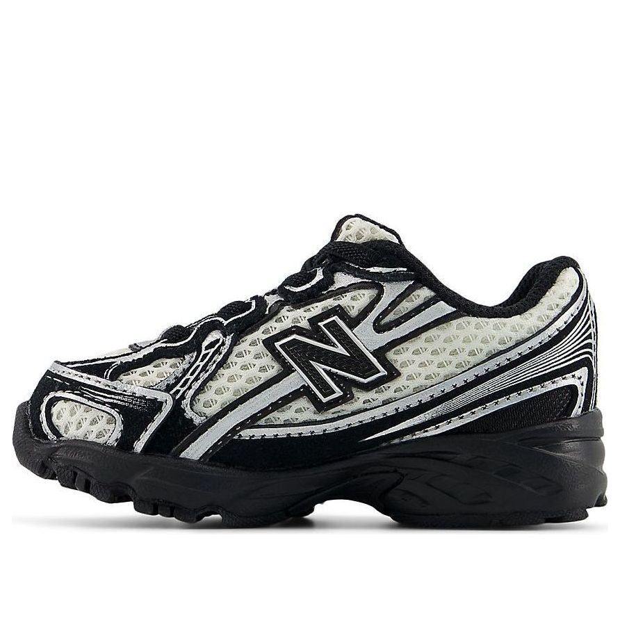 (TD) New Balance 740 Bungee Lace 'Black Rabbit Fur Gray' I7404RZ