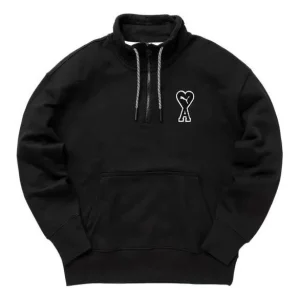 PUMA X Ami Half Zip Sweatshirt 'Black' 535993-01