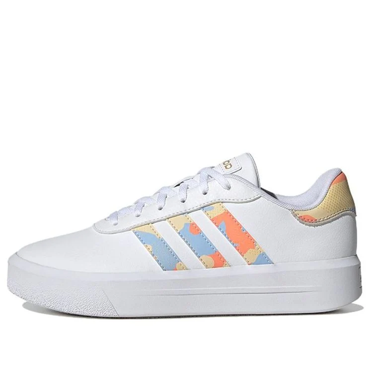 (WMNS) adidas neo Court Platform 'White Blue Orange' H06298