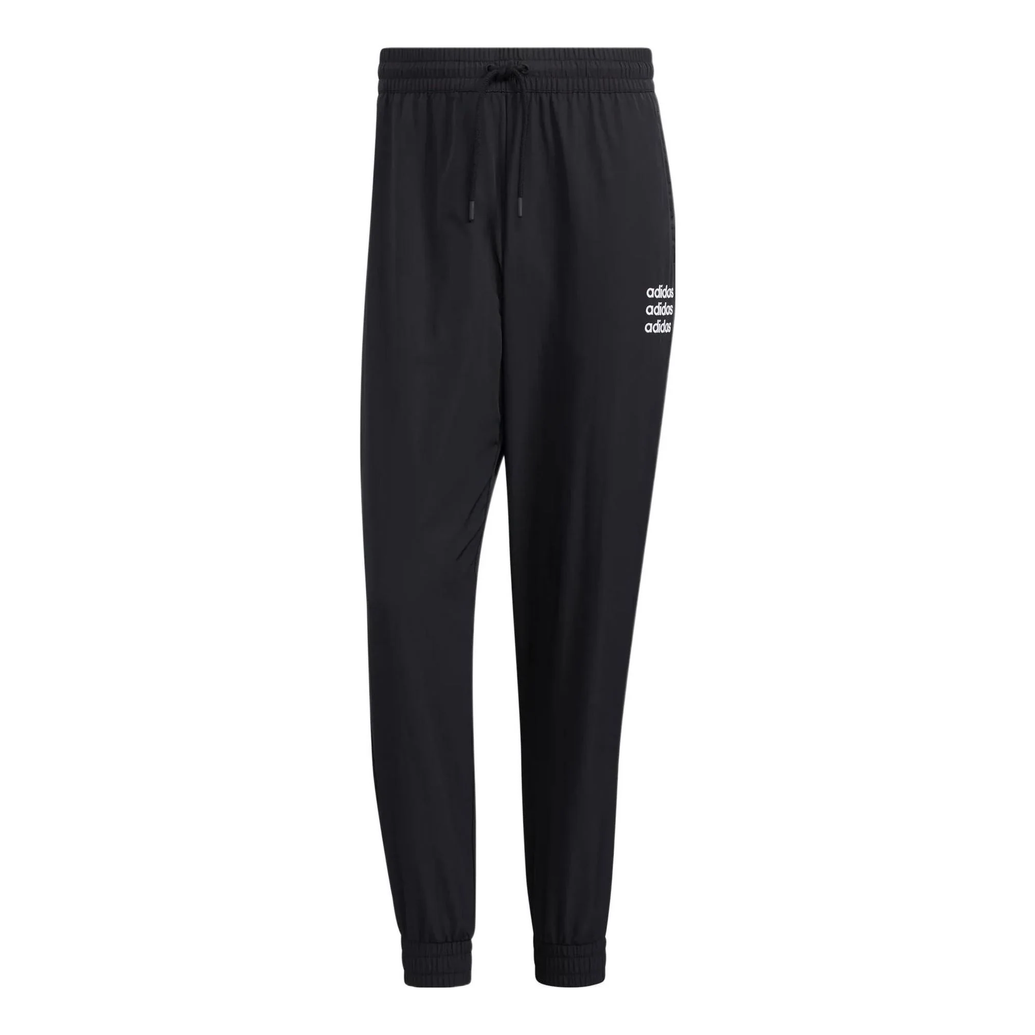 Men's adidas neo Logo Printing Solid Color Casual Long Pants/Trousers Black HD4705