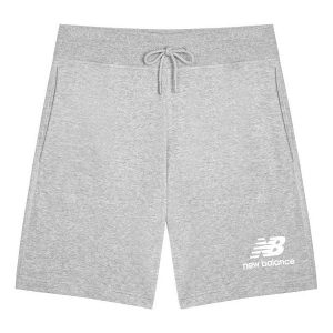 New Balance Essentials Stacked Logo Suit Shorts Asia Sizing 'Grey' AMS03558-AG