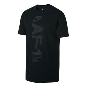 Nike Athleisure Casual Sports Round Neck Breathable Short Sleeve Black AH4067-010