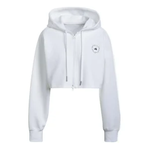 (WMNS) adidas by Stella McCartney Cropped Hoodie Asia Sizing 'White' H59963