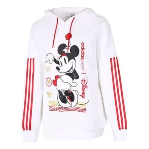 (WMNS) adidas neo x DISNEY Mickey Mouse Crossover CNY Printing White GE7780