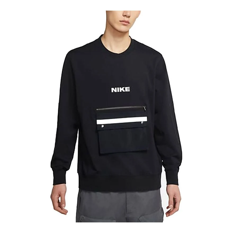 Nike MENS Sportswear City Made Sports Casual Reflective Crew-neck Black DA0070-010
