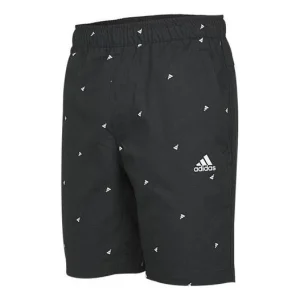 adidas Fi Short Aop Logo Printing Athleisure Casual Sports Shorts Black GP0948