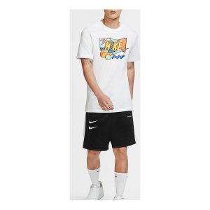 Nike Sportswear Printing Short Sleeve 'Summer Futura White' CW0427-100